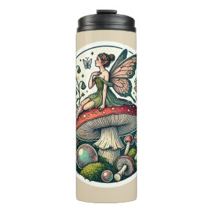 Mushroom Fairy Forest Fungus Thermal Tumbler