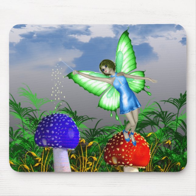 Mushroom Fairy Mouse Pad (Front)