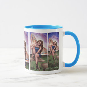 Mushroom Fairy Mug Faerie Mug Faery Mug