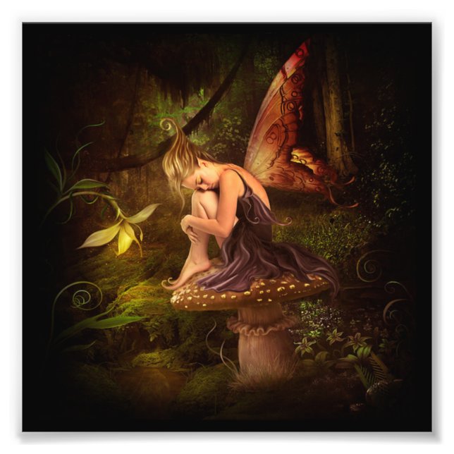 mushroom fairy photo print (Front)