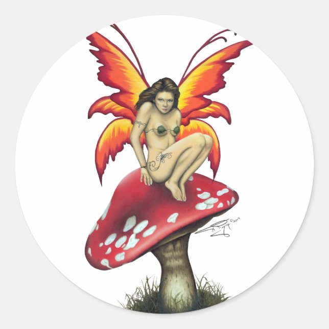 Mushroom fairy Stickers (Front)