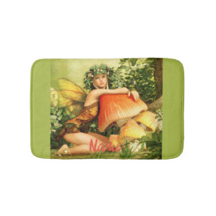 Mushroom fairy Thunder_Cove Bath Mat