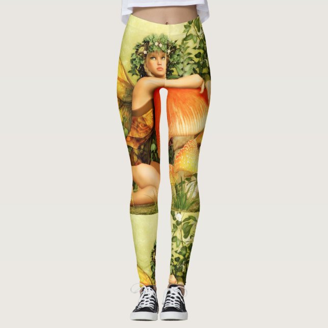Mushroom fairy Thunder_Cove Leggings (Front)