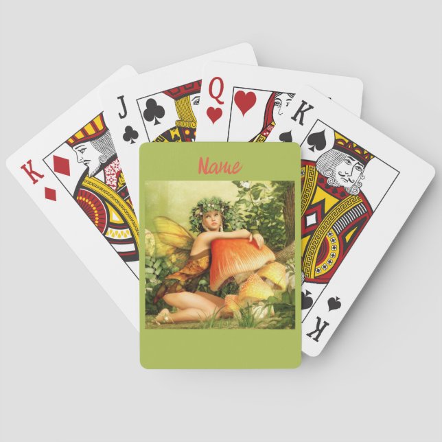 Mushroom Fairy Thunder_Cove Playing Cards (Back)