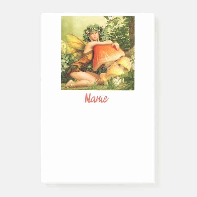 Mushroom fairy Thunder_Cove Post-it Notes (Front)