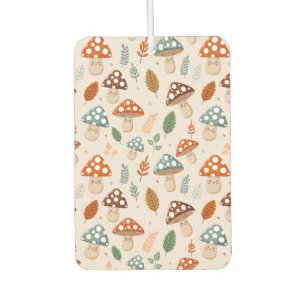 Mushroom, Fall foliage, Nature Patten  Car Air Freshener