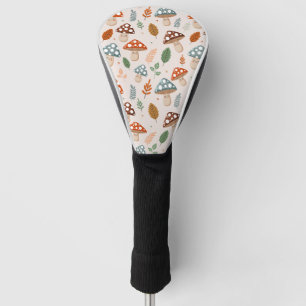Mushroom, Fall foliage, Nature Patten  Golf Head Cover