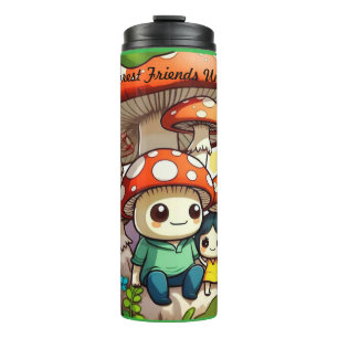 "Mushroom Family Ties" Thermal Tumbler