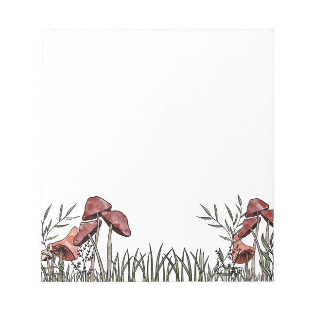 Mushroom Field Notepad (Front)