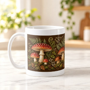 Mushroom Field Notes Nature Study Mug