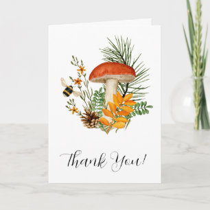 Mushroom Folded Greeting Card
