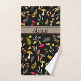 Mushroom Foliage Hand Towel