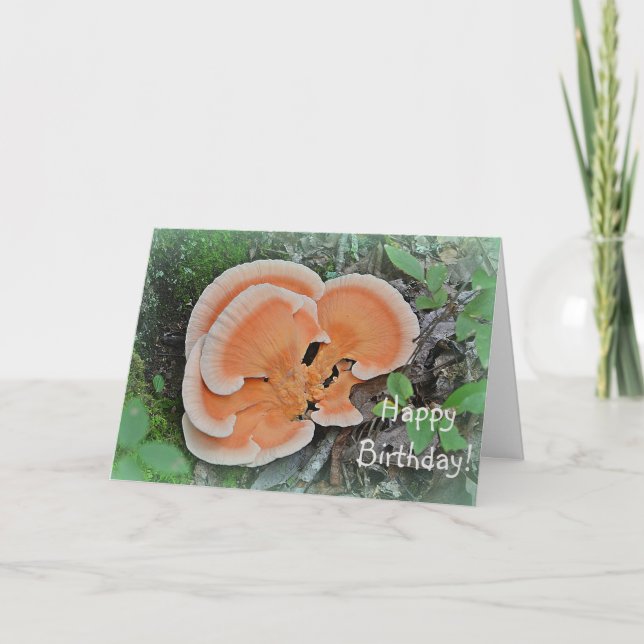 Mushroom Forager Birthday Card (Front)
