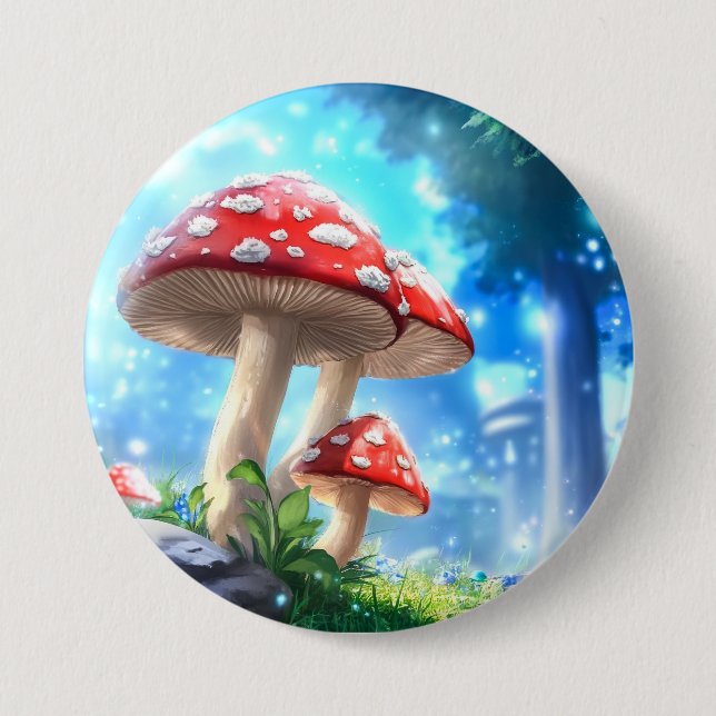 Mushroom Forest 7.5 Cm Round Badge (Front)