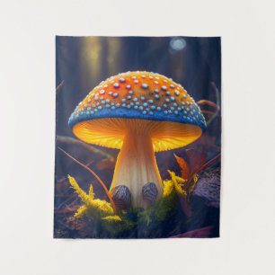 Mushroom Forest Calm Tranquil Nature Peaceful Zen Tapestry