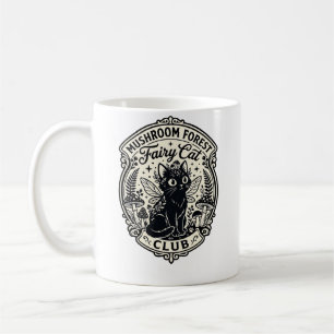Mushroom Forest Fairy Cat Funny Cat Graphic - Mush Coffee Mug