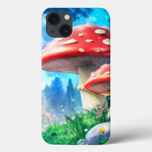 Mushroom Forest Fantasy Art iPhone 13 Case