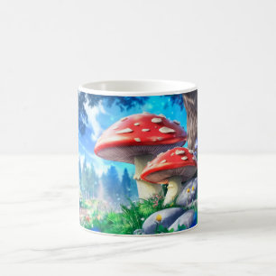 Mushroom Forest Fantasy Art Coffee Mug