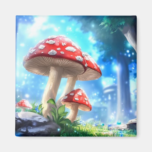 Mushroom Forest Magnet (Front)