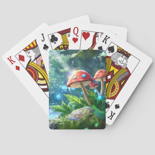 Mushroom Forest Playing Cards (Back)