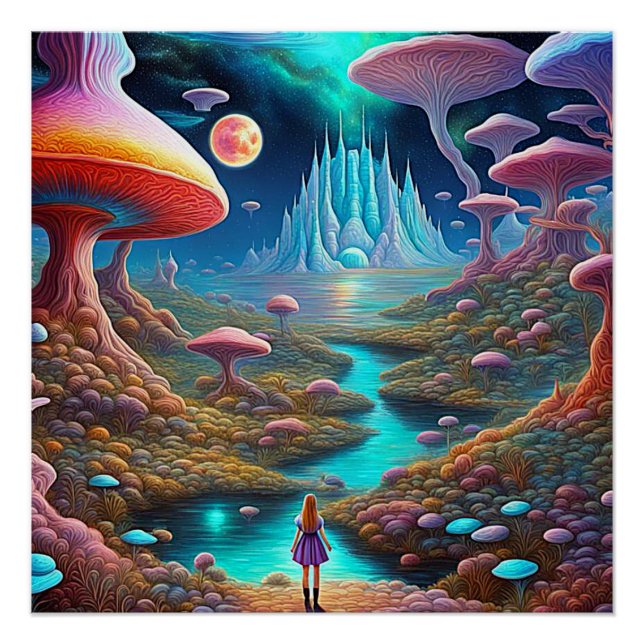 Mushroom Forest  Poster (Front)