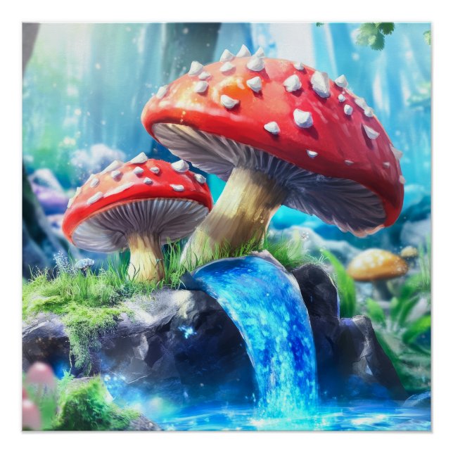 Mushroom Forest Poster (Front)