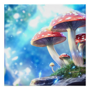 Mushroom Forest Poster