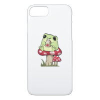 Mushroom Frog Goblincore Mycology Creative Style