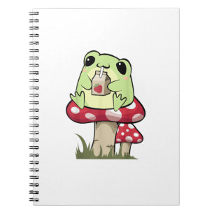 Mushroom Frog Goblincore Mycology Creative Style Notebook
