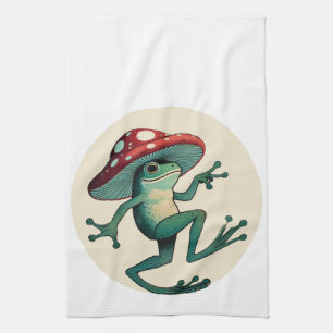 Mushroom Frog                                      Tea Towel