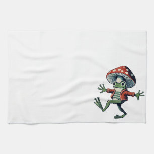 Mushroom Frog Tea Towel