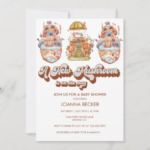 Mushroom Gender Neutral Baby Shower Invitations