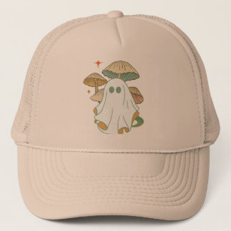 Mushroom Ghost Vintage  Trucker Hat