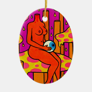 Mushroom Gloom #1 Ceramic Ornament