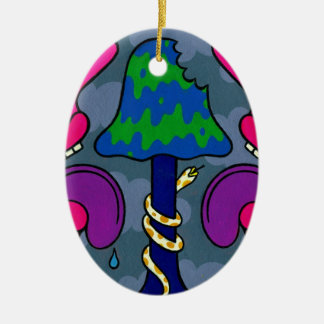 Mushroom Gloom #2 Ceramic Ornament