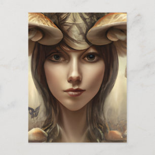 Mushroom Goddess Postcard