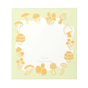 Mushroom Green Notepad