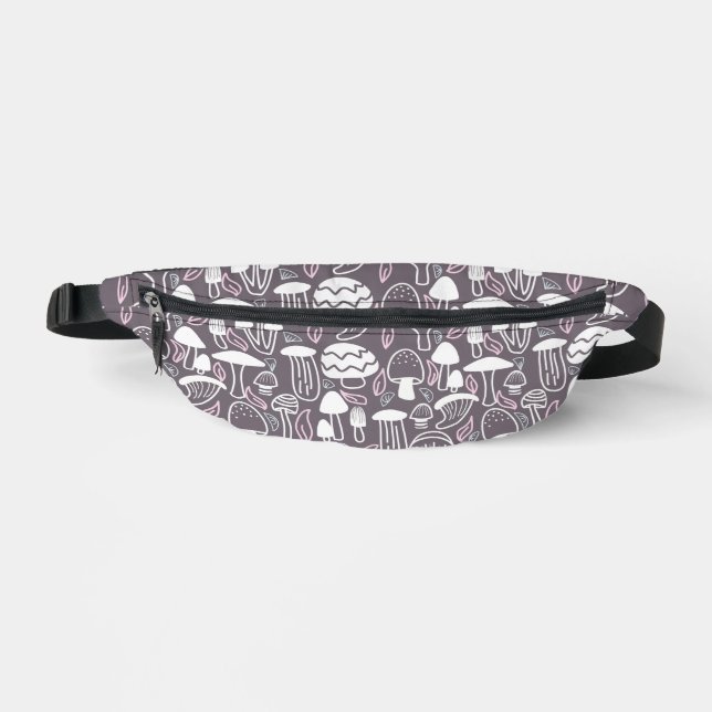 Mushroom Grey Bum Bags (Front)
