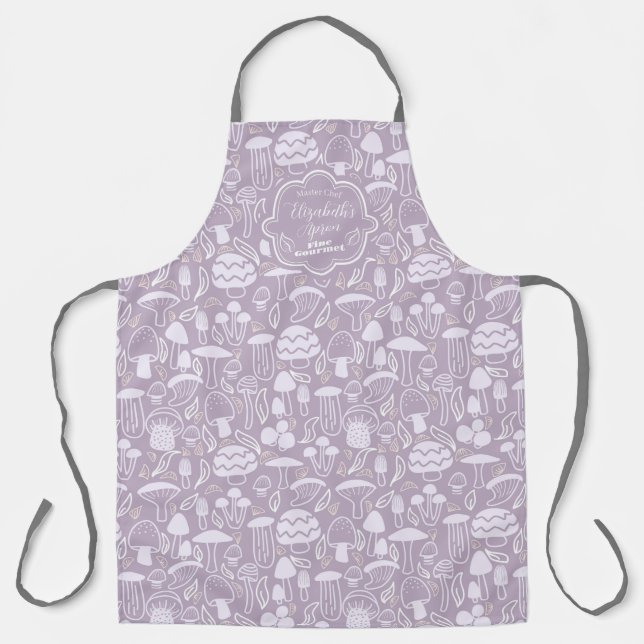 Mushroom Grey Cream Apron (Front)