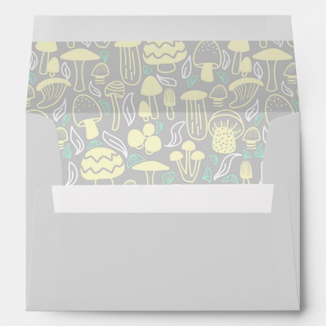 Mushroom Grey Cream Envelope (Back (Bottom))
