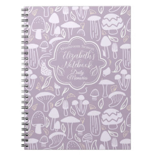 Mushroom Grey Cream Notebook