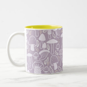Mushroom Grey Cream Two-Tone Coffee Mug