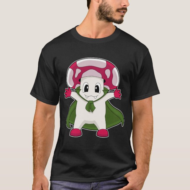 Mushroom Halloween Cape T-Shirt (Front)