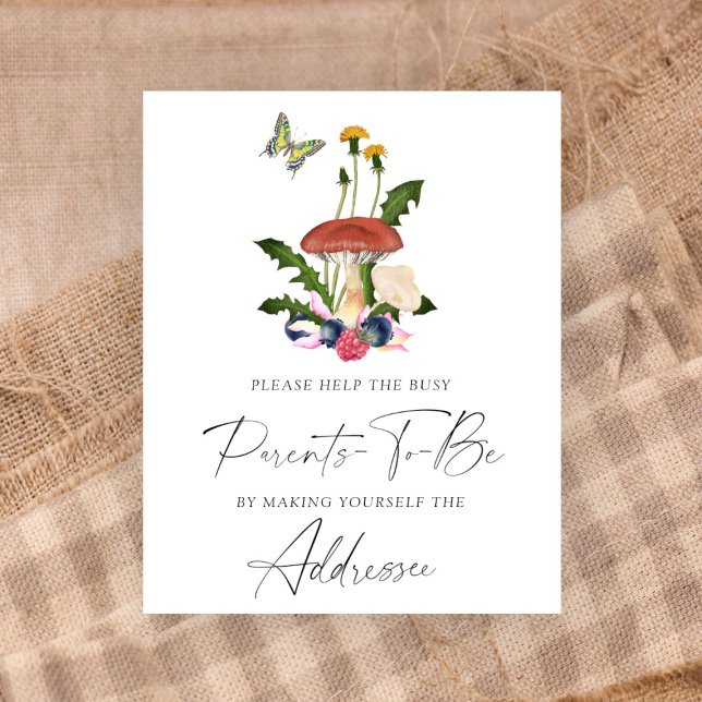 Mushroom Help the Busy Parents-to-Be Addressee Poster (Creator Uploaded)