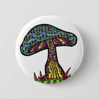 Mushroom Hill 6 Cm Round Badge