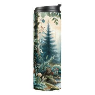 Mushroom Hollow Nature Forest Creek Thermal Tumbler