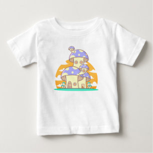 Mushroom, House, Door Baby T-Shirt