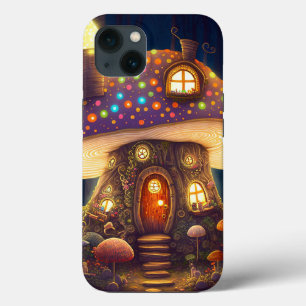 Mushroom House Fantasy Art iPhone 13 Case