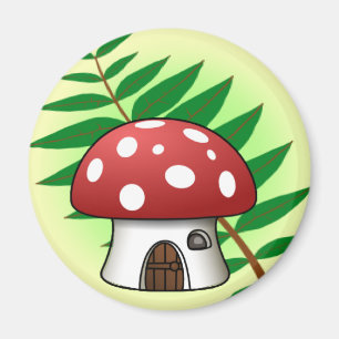 Mushroom House Magnet