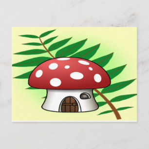 Mushroom House Postcard